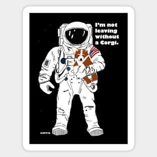 Corgi and Astronaut Magnet